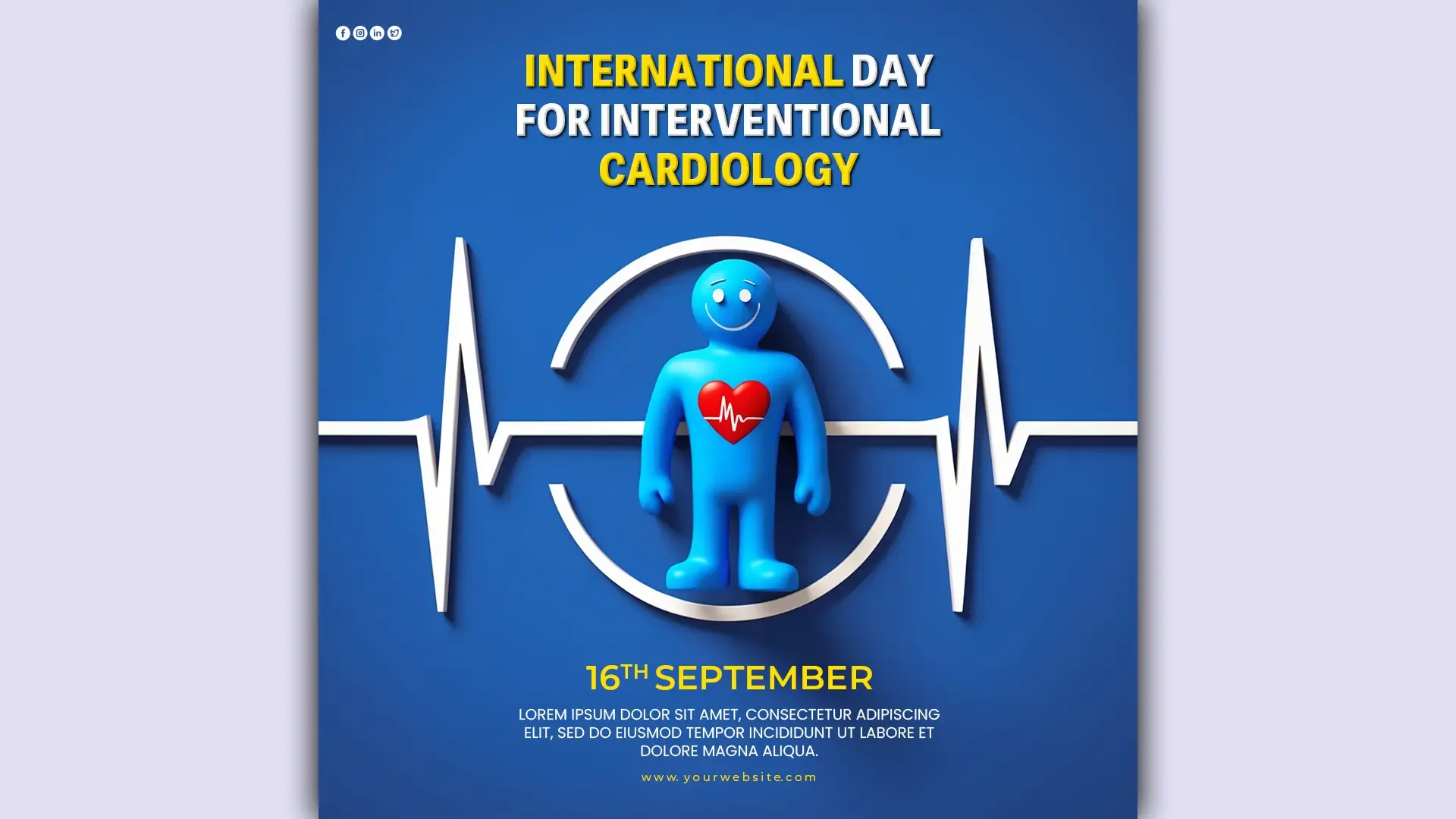 Customizable PSD for Heart Health Awareness on Interventional Cardiology Day image